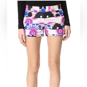 Milly Modern print slouch shorts In abstract print.